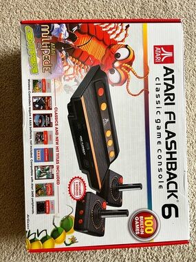 Atari Flashback 6 Classic Game Console - Black and Orange